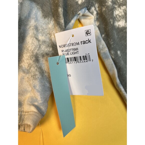 Abound Half Zip Cropped Sweatshirt Womens XS Blue Tie Dye Raglan Sleeve NWT - Picture 5 of 7